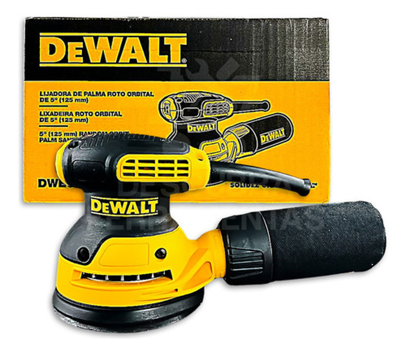 LIXADEIRA ORBITAL VELCRO COM 280W DEWALT - DWE6421-BR 127V
