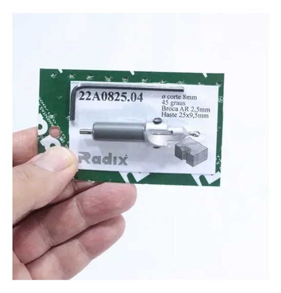 ESCAREADOR CONICO RADIX DE 8MM COM BROCA 2,5MM - 22A0825.04
