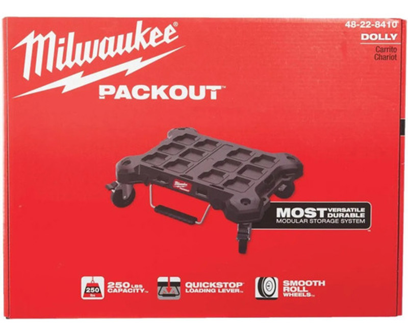 BASE PACKOUT DOLLY COM RODINHAS (113KG) MILWAUKEE - 48-22-8410