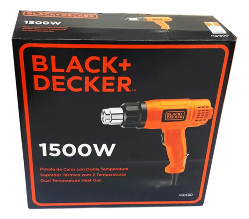 SOPRADOR TERMICO ELETRICO COM 1500W BLACK DECKER - HG1500-B2 220V