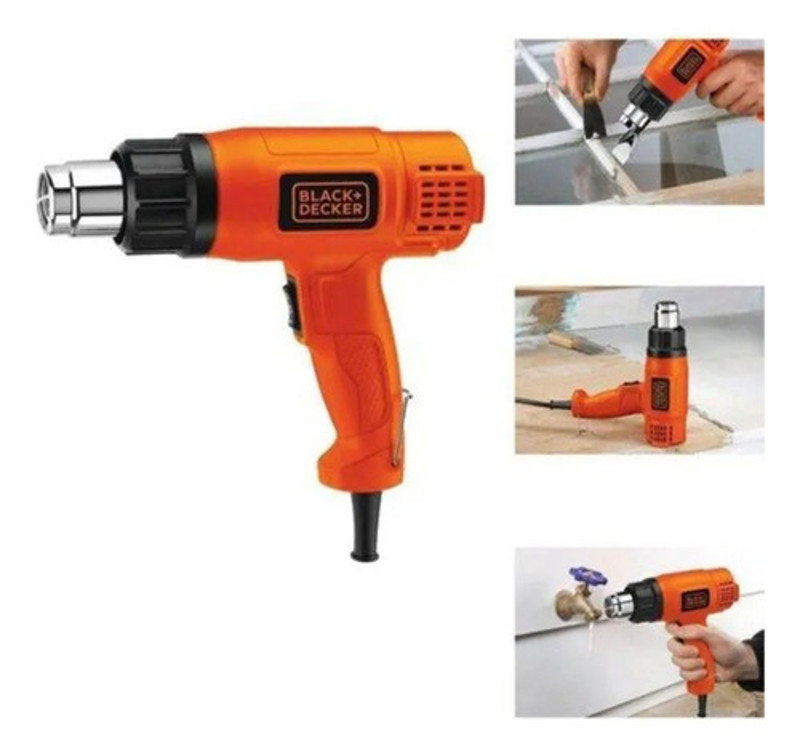 SOPRADOR TERMICO ELETRICO COM 1500W BLACK DECKER - HG1500-B2 220V