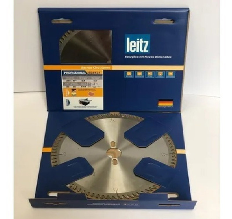 DISCO CORTE MDF DE 250MM COM 80 DENTES TRAPEZIO LEITZ - 762006131
