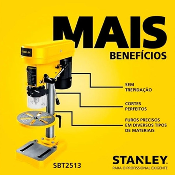 FURADEIRA BANCADA COM 1/3HP STANLEY - SBT2513 220V