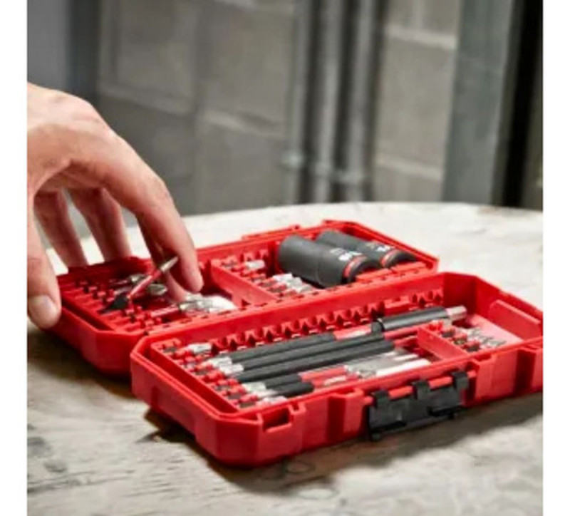 JOGO DE 32PCS COM PONTAS SHOCKWAVE E ESTOJO MILWAUKEE - 48-32-4004