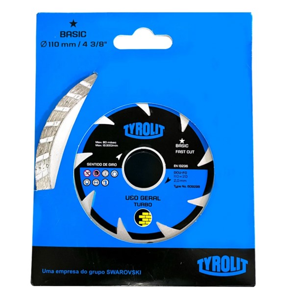 DISCO DIAMANTADO PARA CERAMICA 105MM TYROLIT