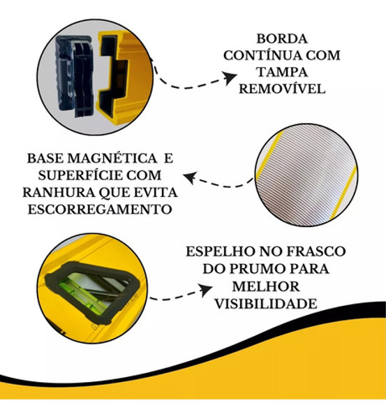NIVEL 03 BOLHAS  BASE MAGNETICA DE ALUMINIO 24" 60CM DEWALT - DWHT42807
