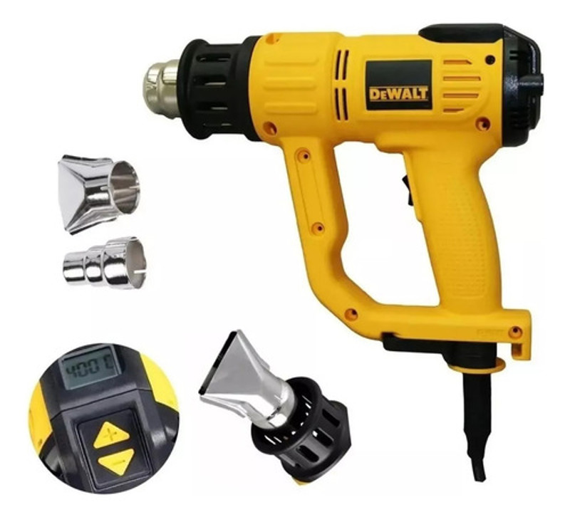 SOPRADOR TERMICO ELETRICO TEMPERATURA TIGITAL COM 2000W DEWALT - D26414-B2 220V