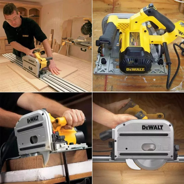 SERRA CIRCULAR DE TRILHO 185MM COM 1300W E MALETA DEWALT - DWS520K-B2 220V