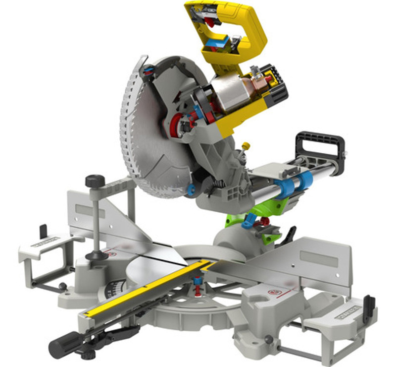 SERRA MEIA ESQUADRIA 10" COM 1800W E BRACO TELESCOPICO STANLEY - SM18-BR 127V