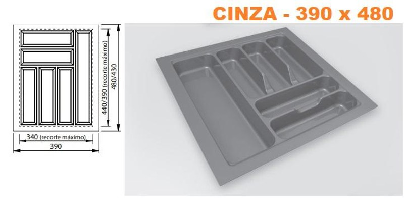 DIVISOR DE TALHER CINZA FGVTN 390X480MM