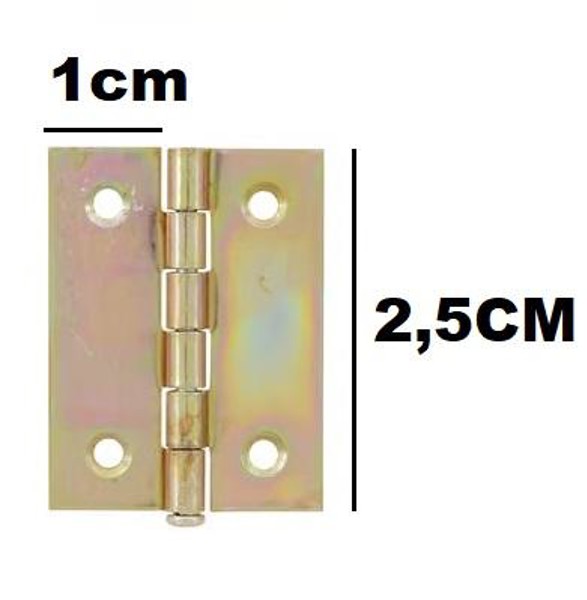 DOBRADICA AMARELA PARA MOVEIS A 256 DE 1" 25MM