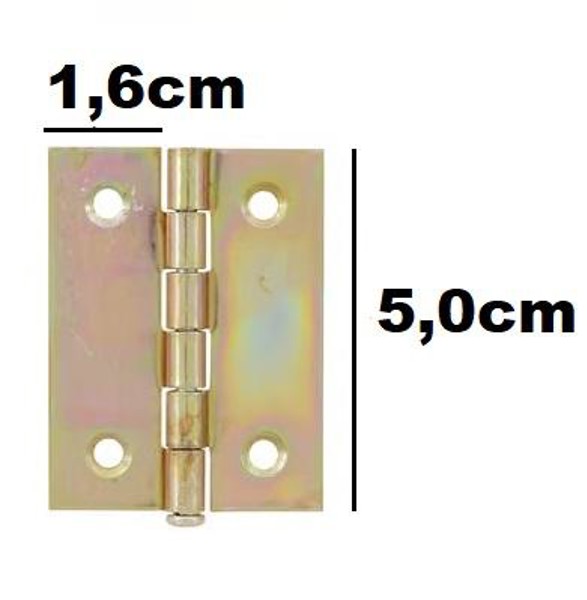 DOBRADICA AMARELA PARA MOVEIS C 300 DE 2" 50MM