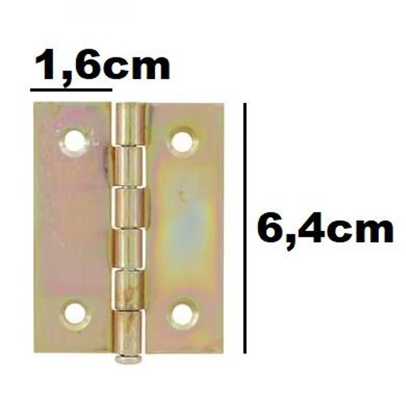 DOBRADICA AMARELA PARA MOVEIS D 401 DE 2.1/2" 64MM