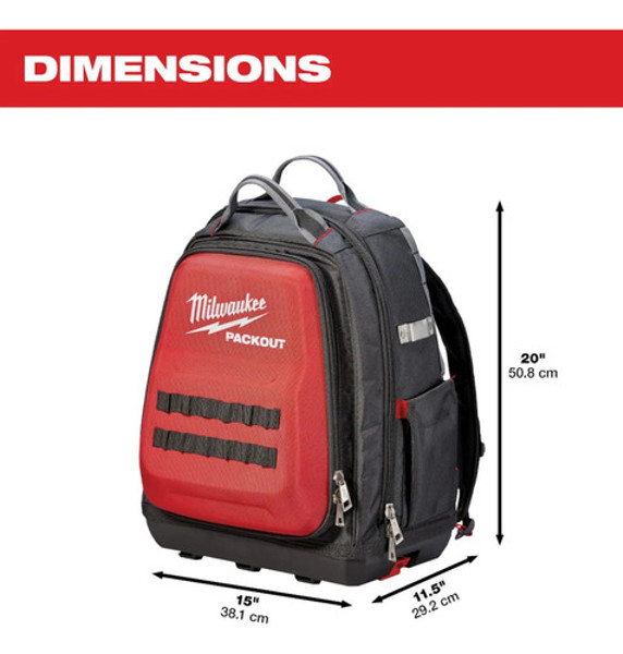 BOLSA E MOCHILA DE FERRAMENTAS PACKOUT MILWAUKEE - 48-22-8301