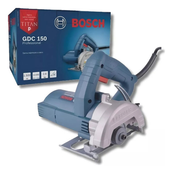SERRA MARMORE 110MM COM 1500W TITAN BOSCH - GDC150 - 06015486E0 - VOLTAGEM: 220V
