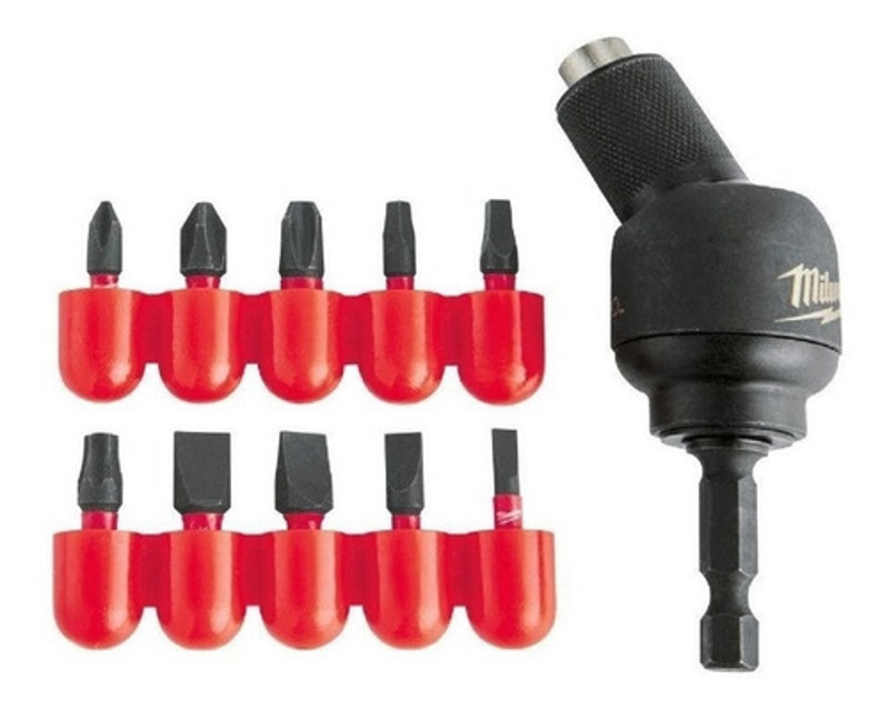 JOGO DE 11PCS COM PONTAS E EXTENSOR ANGULAR MILWAUKEE - 48-32-2301