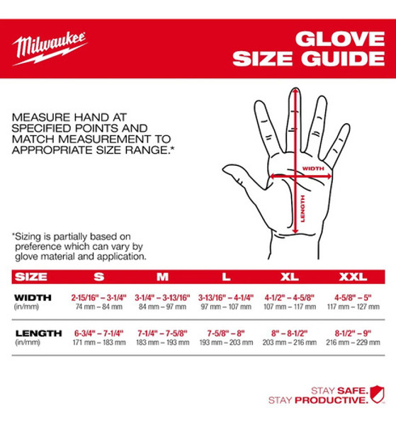 LUVA DE DEMOLICAO REFORCADA MILWAUKEE - XL 48-22-8733