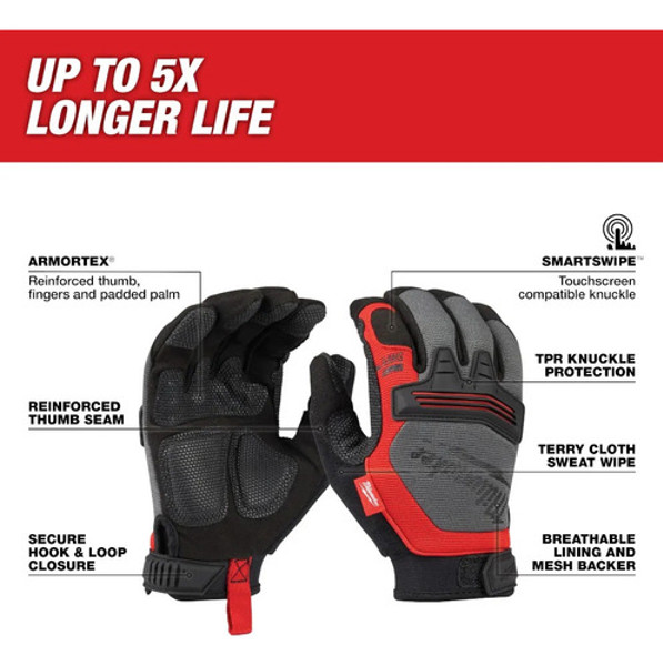 LUVA DE DEMOLICAO REFORCADA MILWAUKEE - XL 48-22-8733