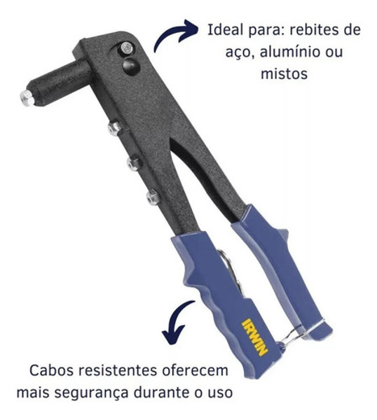 ALICATE REBITADOR MANUAL IRWIN - 1886980