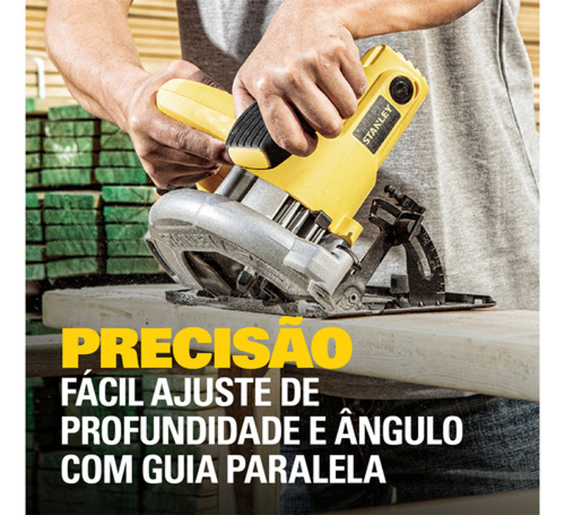 SERRA CIRCULAR 185MM COM 1600W STANLEY - SC16-B2 220V