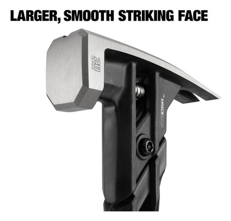 MARTELO ANTI VIBRACAO UNHA RETA PONTA MAGNETICA 567GR TOUGHBUILT - TB-H1-1SBR-S20