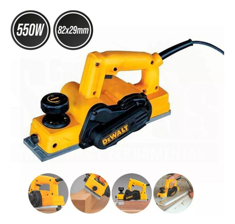 PLAINA ELETRICA 0 - 1.6MM COM 550W DEWALT - D26676-B2