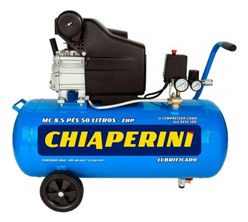 COMPRESSOR MONOFASICO CHIAPERINI 2,0HP 8,5/50L AZUL 127V
