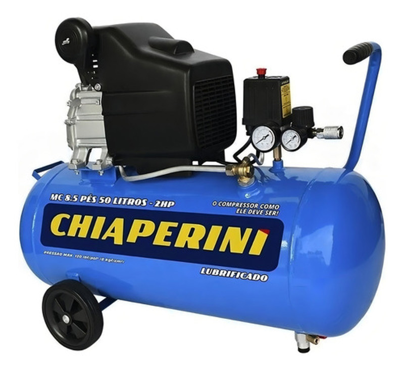 COMPRESSOR MONOFASICO CHIAPERINI 2,0HP 8,5/50L AZUL 127V