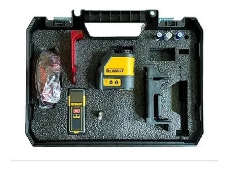 KIT NIVEL VERMELHO E TRENA LASER 15MTS COM MALETA DEWALT - DW0886K