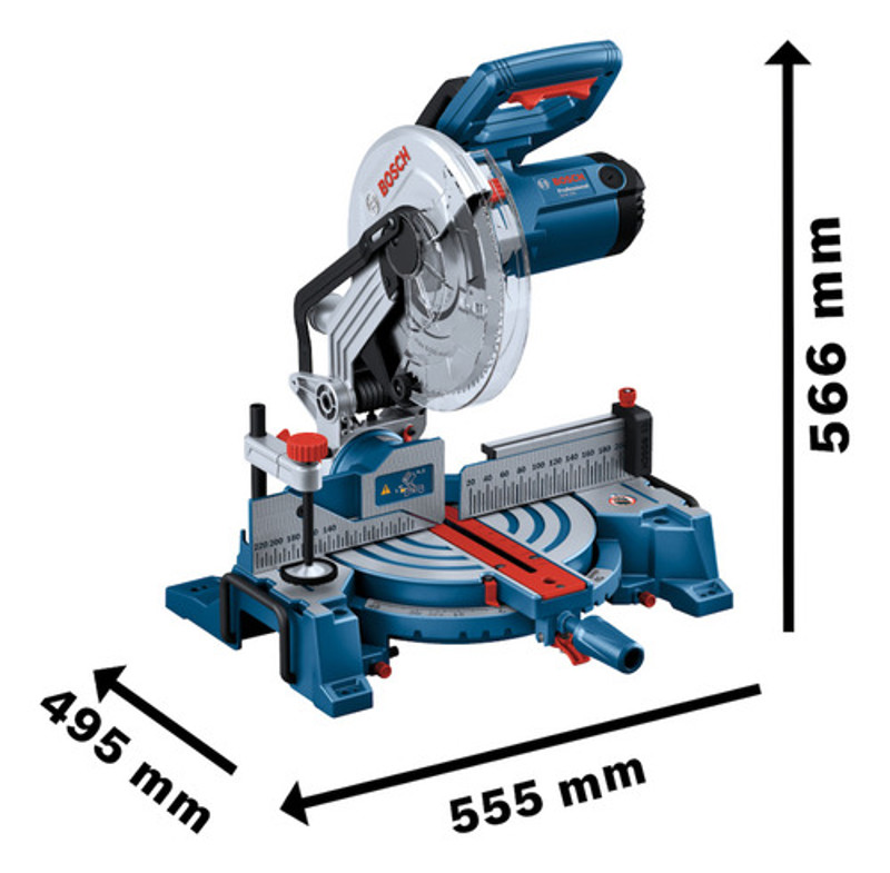 SERRA MEIA ESQUADRIA 10" COM 1750W GCM 254 BOSCH - 0601B520D 220V