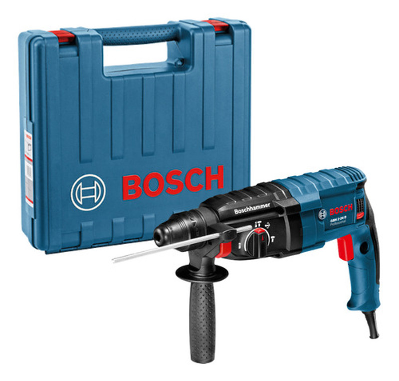 MARTELETE DE IMPACTO COM 820W COM MALETA BOSCH - GBH2-24 06112A02D0000 127V
