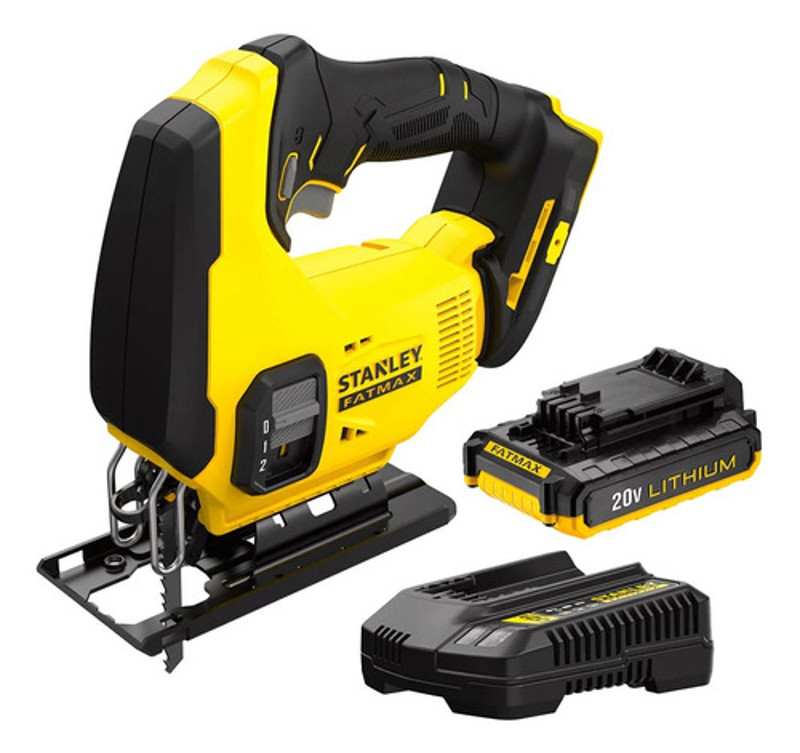 SERRA TICO TICO A BATERIA 20V COMPLETA COM MALETA STANLEY - SCJ600D1K-BR