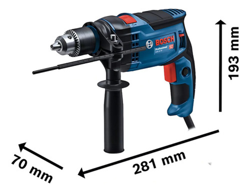 FURADEIRA BOSCH DE IMPACTO 1/2'' - 13MM COM 850W - GSB 16RE 220V
