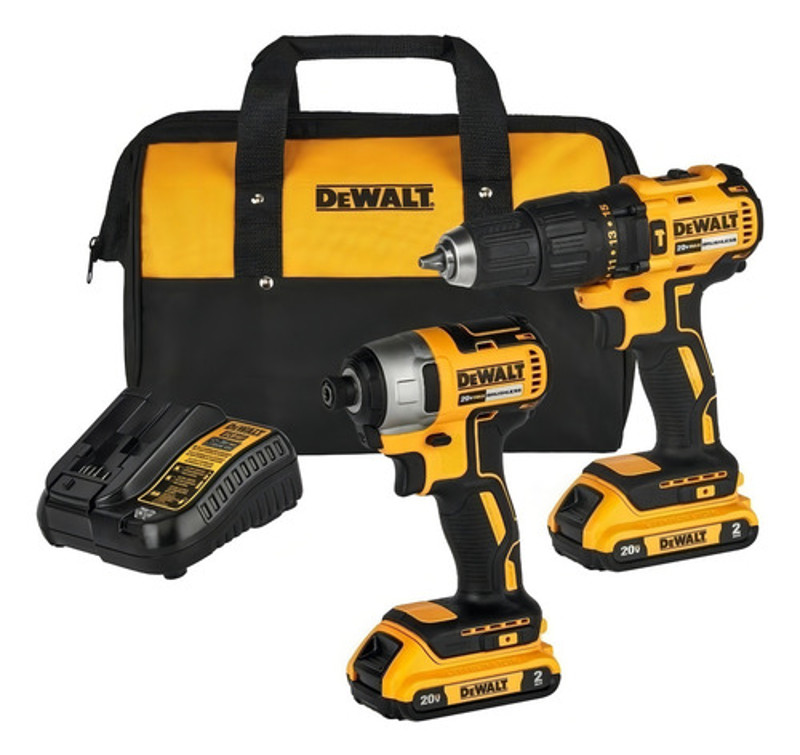 KIT 02 PARAFUSADEIRAS 20V (DCF787 + DCD7781) COM BOLSA DEWALT - DCK276D2-BR