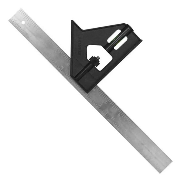 ESQUADRO INOX COM NIVEL 12" 30,5MM STANLEY - 46-012