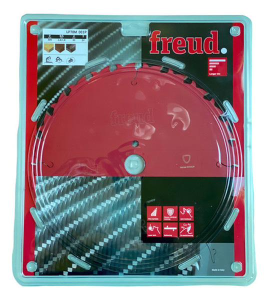 DISCO CORTE MADEIRA DE 300MM COM 24 DENTES FREUD - LP70ML001P