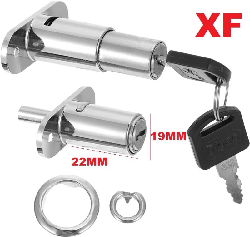 FECHADURA DE GAVETA COM PRESSAO CANO CURTO DE 22MM XF