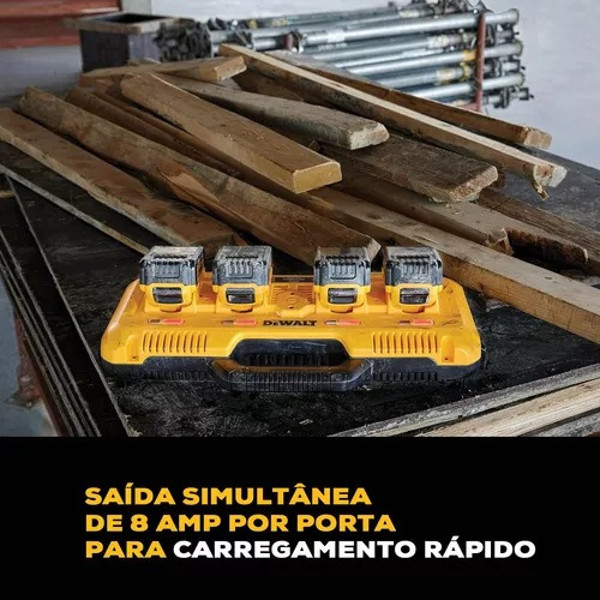 MULTICARREGADOR RAPIDO PARA BATERIA 12V/20V DEWALT - DCB104-B2