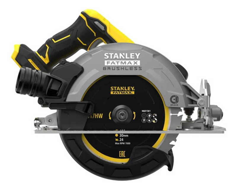 SERRA CIRCULAR 185MM A BATERIA 20V COMPLETA COM MALETA STANLEY - SBC550D1K-BR