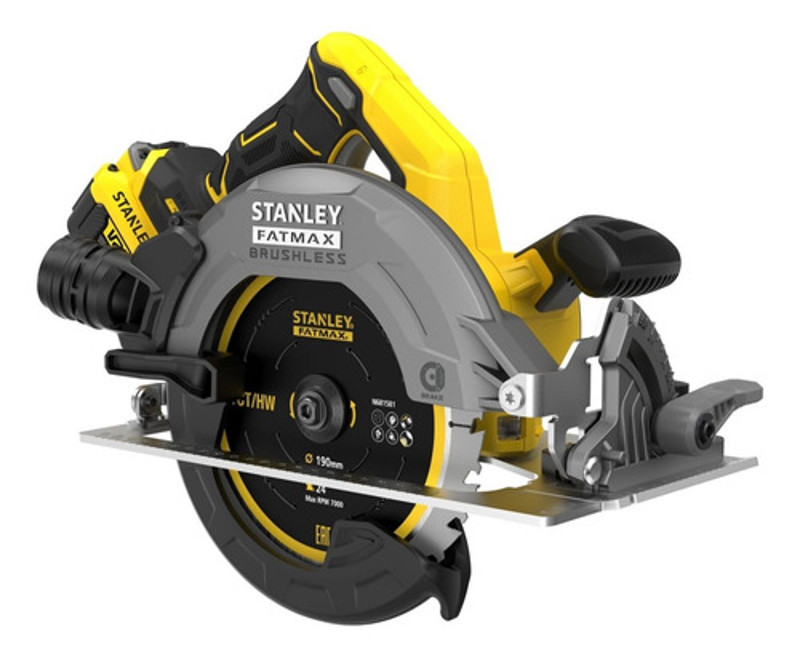 SERRA CIRCULAR 185MM A BATERIA 20V COMPLETA COM MALETA STANLEY - SBC550D1K-BR