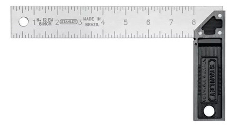 ESQUADRO ALUMINIO INOX DE 10" 250MM STANLEY - 46-534