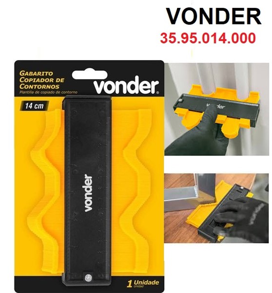 GABARITO COPIADOR PARA CONTORNO 14CM VONDER - 35.95.014.000