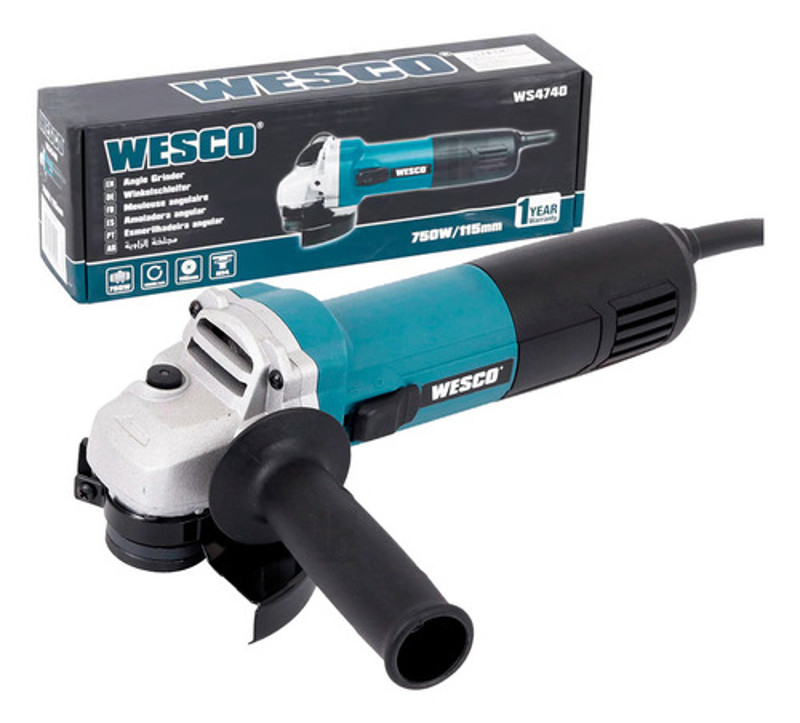 ESMERILHADEIRA ANGULAR 4.1/2'' COM 750W WESCO - WS4740 220V