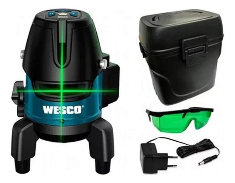 NIVEL A LASER VERDE ROTATIVO DE 7MTS COM MALETA WESCO - WS8911K
