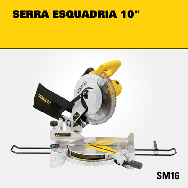 SERRA MEIA ESQUADRIA 10" COM 1650W STANLEY - SM-16B2 220V