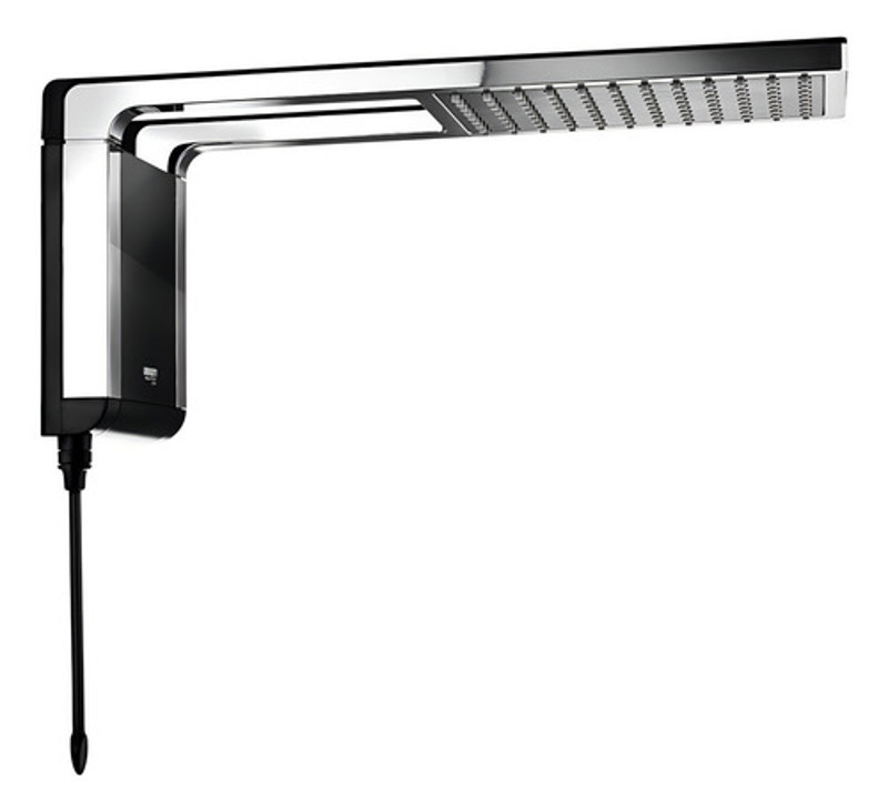 CHUVEIRO LORENZETTI ACQSTOR PRETO E CROMADO COM 6800W - 220V