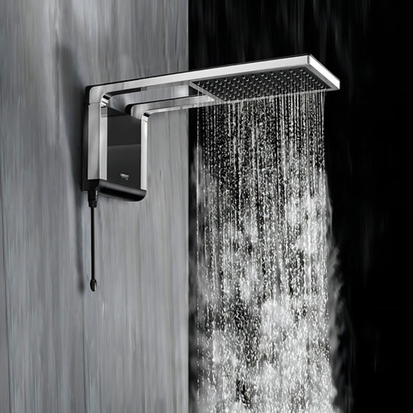 CHUVEIRO LORENZETTI ACQSTOR PRETO E CROMADO COM 6800W - 220V