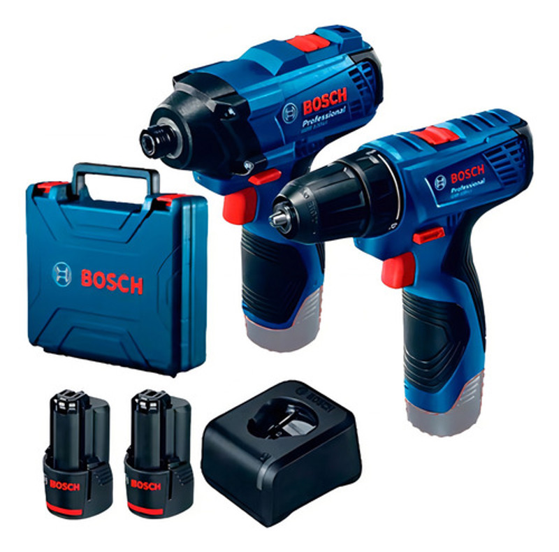 KIT 02 PARAFUSADEIRAS 12V (GSR120 + GDR120) COM MALETA BOSCH - 06019G80E4000