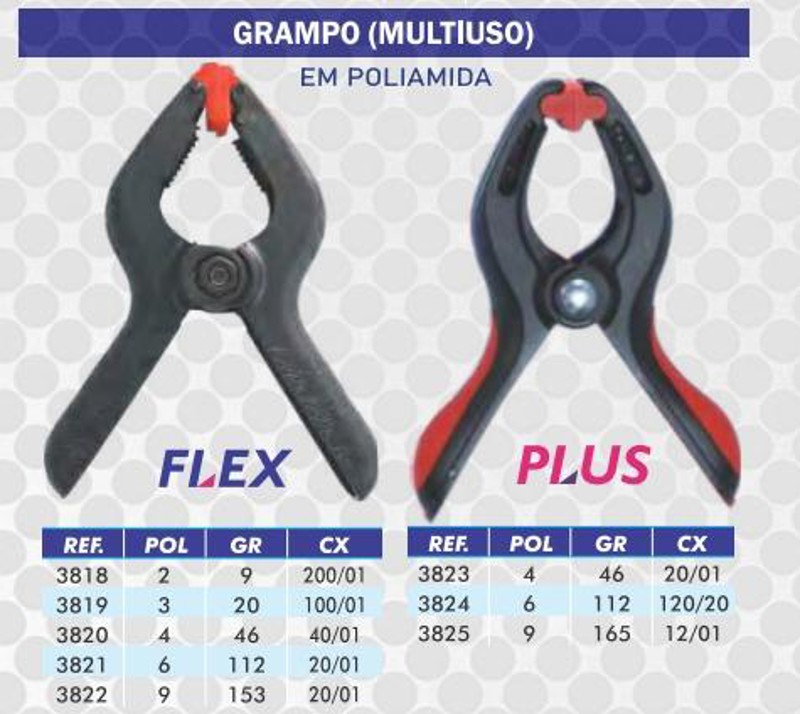 GRAMPO DE NYLON PRESSAO 9" LOTUS - REF.3822
