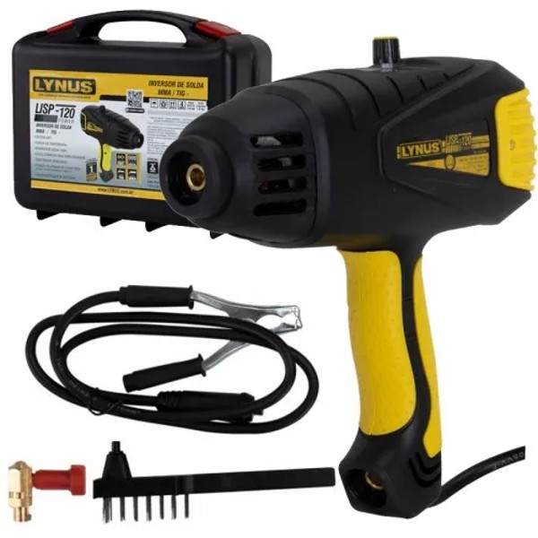 INVERSOR SOLDA PISTOLA 120A MMA LYNUS LISP-120 220V